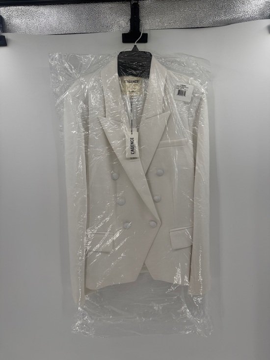 L'AGENCE Kenzie Double Breasted Blazer - White - 12 - New with tags - Picture 12 of 12